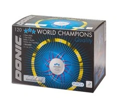 Stalo teniso kamuoliukai DONIC P40+ 3žv. ITTF 120 vnt Baltas