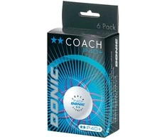 Stalo teniso kamuoliukai DONIC P40+ Coach 2žv. 6 vnt Baltas