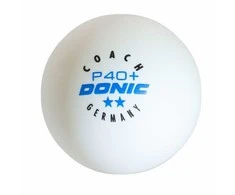 Stalo teniso kamuoliukai DONIC P40+ Coach 2žv. 6 vnt Baltas