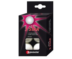 Stalo teniso kamuoliukai SPONETA 3-star 199.033 6vnt