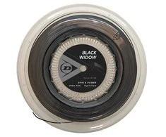 Dunlop Stygos tenisui Juodas WIDOW 16g/1.31mm 200m