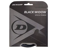 Dunlop Stygos tenisui Juodas WIDOW 16g/1.31mm 12m