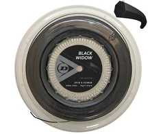 Dunlop Stygos tenisui Juodas WIDOW 16g/1.31mm 200m