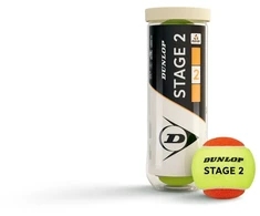 Orange Teniso kamuol. DUNLOP STAGE 2 Oranžinis 3PET ITF