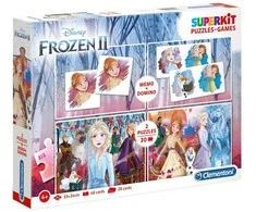 Clementoni supercolor dėlionė + domino "Frozen 2" 2x30 pcs