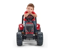 FALK Raudonasis Valtra S4 pedalinis traktorius su priekaba nuo 3 metų amžiaus