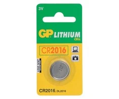 Išpūskite 3V CR2016 GP lichio bateriją