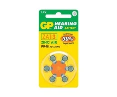 GP Baterija GP Batteries Zinc Air Button ZA13 Button Baterija (Pack of 6)