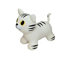 Gerard Toys Vaikiškas šokliukas Balta katytė 58 cm – lavina pusiausvyrą, su pompa