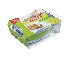 Pyrex „Essentials“ kepimo indas, 4,5 litro, 33 cm, skaidrus stiklas