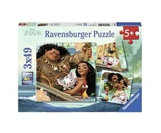 Puzzle 3 x 49 Vaianas Discovery Journey - RAVENSBURGER dėlionė