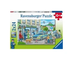 Ravensburger Dėlionė 2x24 vnt. - Policija darbe