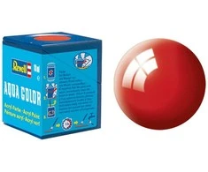 Revell Aqua Color dažai ugninė raudona RAL 3000, blizgūs, 18 ml 36131