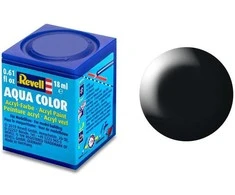 Revell Aqua Color dažai – juoda šilkinė, RAL 9005, 18 ml (36302)