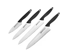 Samura golfo rinkinys 4vnt. virtuviniai peiliai Pjovimas 98mm / Naudingumas 158mm / Pjaustymas 251mm / Virėjos 221mm iš AUS 8 Japoniškas plienas 58 HRC
