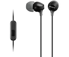 Į ausis įdedamos ausinės Sony MDR-EX15APB,  Juodos