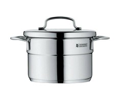 WMF Puodas su dangčiu, aukštas Mini 14 cm, 1,3l, plieno, dujų indukcija