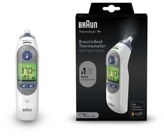 Braun IRT6525 Thermoscan 7+ ausų termometras su naktiniu režimu