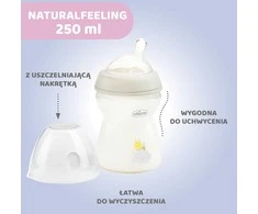 "Chicco" kūdikių buteliukas "Natural Feeling 2M+" 250ml