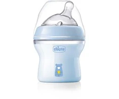 Chicco NaturalFeeling plastikinis buteliukas mėlynas 150 ml 0m+