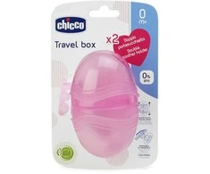 Dviguba čiulptuko dėžutė Chicco, rožinė