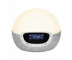 Lumie Bodyclock Shine 300 šviesos žadintuvas su radiju ir 15 garsų, baltas
