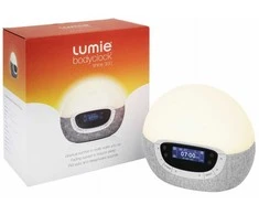 Lumie Bodyclock Shine 300 šviesos žadintuvas su radiju ir 15 garsų, baltas