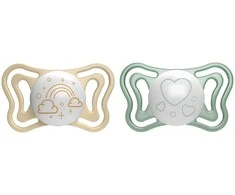 Chicco Raminantis čiulptukas lengvas silikoninis lumi 2vnt 2-6m