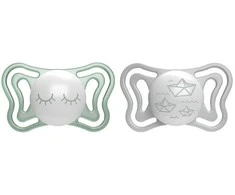 Chicco Čiulptukas uspokajając light silikon lumi 2vnt. 16-36m