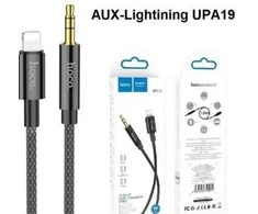 Audio adapteris Hoco UPA19 lightning į 3,5mm(p) juodas (1M)