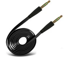 Audio adapteris SLIM 3,5mm į 3,5mm (p-p) juodas