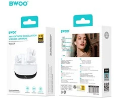 Ausinės Belaidė laisvų rankų įranga Bwoo (BW40) TWS balta