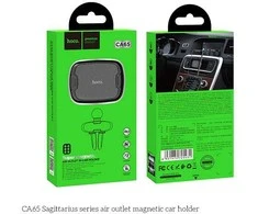Automobilinis universalus telefono laikiklis Hoco CA65 Sagittarius tvirtinamas ant ventiliacijos grotelių, magnetinis, juodas