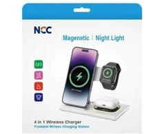 Belaidis įkroviklis NCC 4in1 (Phone,Watch,Pods)