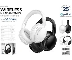 Bluetooth ausinės Platinet (PHB086W) baltos