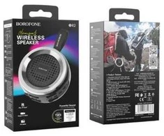 Bluetooth nešiojamas garsiakalbis BOROFONE Aurora BR2 juodas