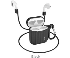 Dėklas Hoco Airpods WB10 1/2 TPU juodas