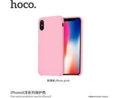 Dėklas "Hoco Pure Series" skirtas iPhone X rožinis (rose pink)