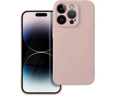 Oem Dėklas Silicone Mag Cover (big hole) (MagSafe) skirtas iPhone 16 Plus rožinis