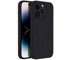 Oem Dėklas Silicone Mag Cover (MagSafe) skirtas iPhone 14 juodas