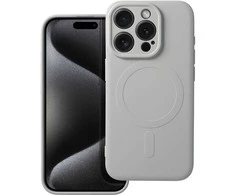 Oem Dėklas Silicone Mag Cover (MagSafe) skirtas iPhone 15 Pro Max titano spalvos