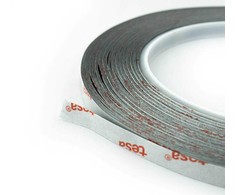 Dvipusė lipni juosta TESA 61395 lietimui jautriems stikliukams 8mm juoda