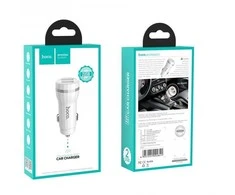 Įkroviklis automobilinis Hoco Z27 USB + "lightning" (5V 2.4A) baltas