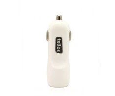 Įkroviklis automobilinis Tellos C102 su USB jungtimi 1A baltas