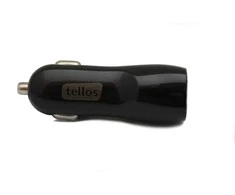 Įkroviklis automobilinis Tellos C102 su USB jungtimi 1A juodas