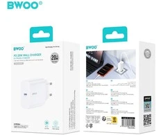 Įkroviklis Bwoo (CDA233) (1xUSB-C 20W) baltas