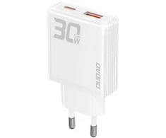 Įkroviklis Dudao (A30EU) (1xUSB-C; 1xUSB 30W) baltas