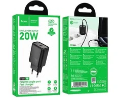 Įkroviklis Hoco N60 (1xUSB-C 20W) juodas