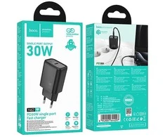 Phone charger Hoco USB C QC PD 30W N62 juodas