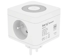 KERG SMART – 2 LIZDŲ MAITINIMO LIZDAS + USB-A+USB-C ĮKROVIKLIS + LED ŠVIESELĖ 16A/250V~ M02730